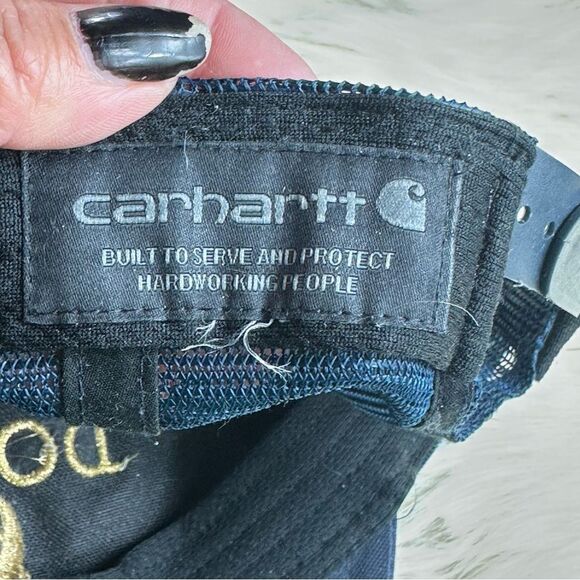 Carhartt Blue Cap with Gold Embroidery - Picture 6 of 7
